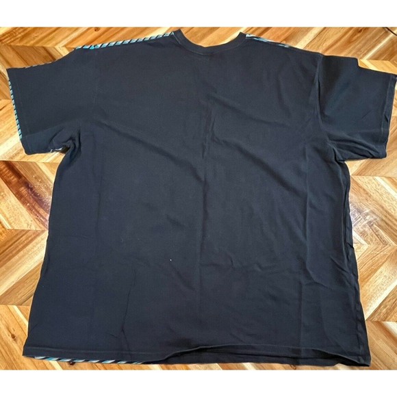 Vintage Nike Air T-Shirt Adult XXL Grey Tag Black Blue Striped Embroidered Logos - Picture 6 of 7